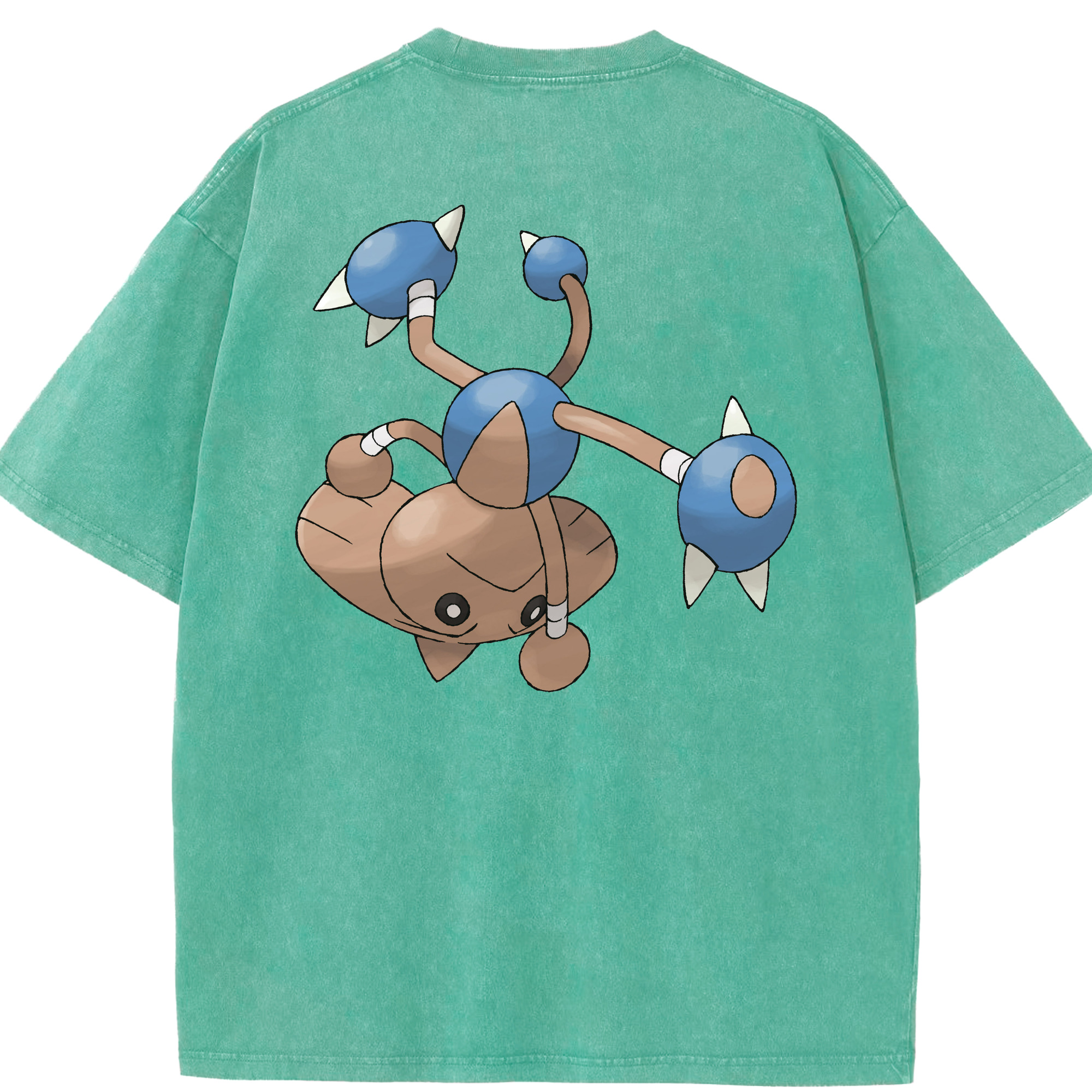 （画像用） ポケットモンスター Pokémon 綿100% ヴィンテージ風 半袖Tシャツ（背面プリント）